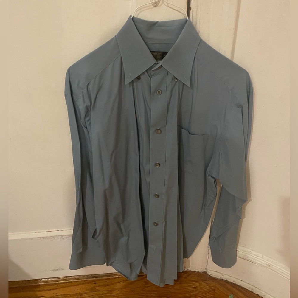 Banana republic blue button down shirt